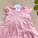  Verão 24/25 - Vestido em Lese Borboletas - Rosa