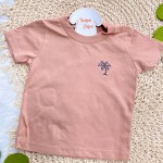  Verão 24/25 - Conj. Camiseta e Bermuda Coqueiros - Marrom e Areia