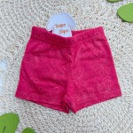  Verão 24/25 - Conj. Batinha e Short em Lese Borboletas - Vermelho