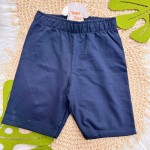 Verão 24/25 - Conj. Camiseta Coqueiros e Short em Moletinho - Azul Marinho