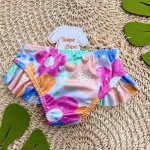 Verão 24/25 - Praia Blusa Manga Longa com Proteção UV50+ e Calcinha - Floral Colorido