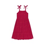  Verão 24/25 - Vestido Alcinha em Lese Borboletas - Vermelho