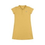 Verão 24/25 - Vestido com Gola Polo e Botões - Amarelo 