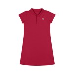 Verão 24/25 - Vestido com Gola Polo e Botões - Vermelho