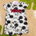 Verão 24/25 - Macacão Curto Mickey Mouse - Off White