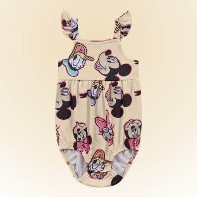 Body Regatinha Turma do Mickey Mouse - Areia e Rosa