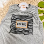 Verão 24/25 - Conjunto Oceano Tubarão Mescla e Preto