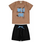 Verão 24/25 - Conjunto Wild One - Marrom e preto