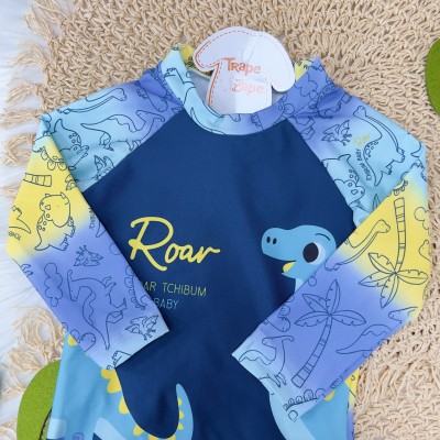  Verão 24/25 - Praia Blusa Roar Tchimbum com Proteção UV50+ e Sunga - Marinho