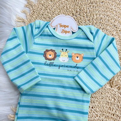  Verão 24/25 - Kit 2 Bodys - Little Friends n' Leão Forest Baby - Verde