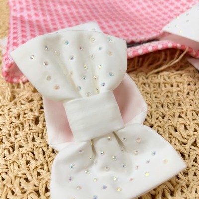 Verão 24/25 - Conj. Regata com Laços no Ombro e Shortsaia - Pink e Branco