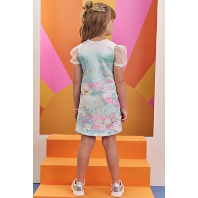 Verão 24/25 - Vestido Gatinha Jardineira - Off White