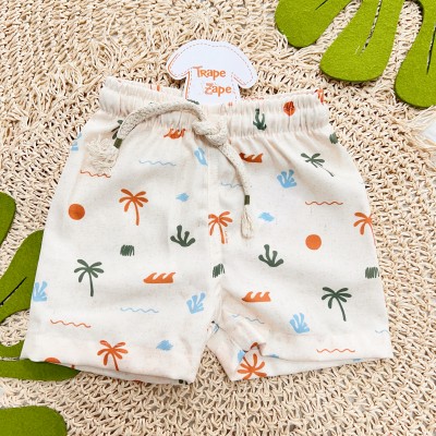 Verão 24/25 - Conj. Camiseta Lisa e Bermuda Praiana- Verde Musgo e Areia
