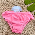 Verão 24/25 - Praia Blusa com Proteção UV50+ Tucana com Girafinha e  Calcinha - Rosa