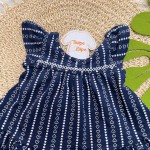 Verão 24/25 - Vestido Regatinha Corações - Azul Marinho 