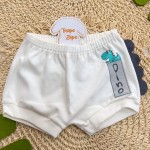 Verão 24/25 - Conj. Body Regata Dino e Short - Verde e Off White