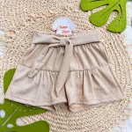 Verão 24/25 - Conj. Regata Lacinho e Short Lurex - Marinho e Dourado