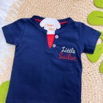  Verão 24/25 - Conj. Blusa Little Sailar com Botões e Short Âncora - Marinho