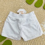 Verão 24/25 - Conj. Regata e Short em Lese - Branco