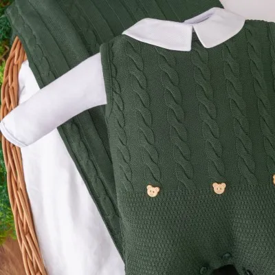 Saída de Maternidade Henry - Verde Militar