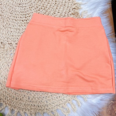 Conj. Blusa Capylove e Short Saia - Preto e Salmão