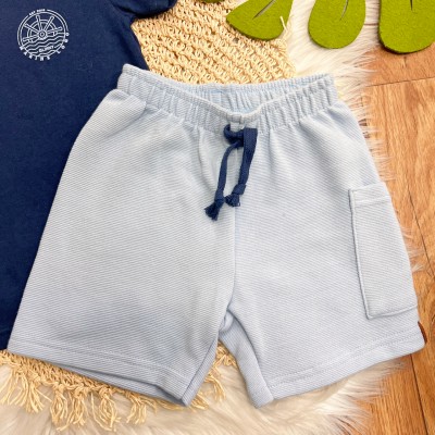 Conj. Camiseta Marine Logo e Bermuda - Marinho