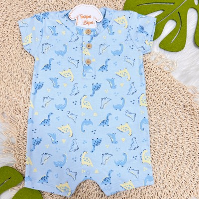Macacão Curto Dinosaur - Azul