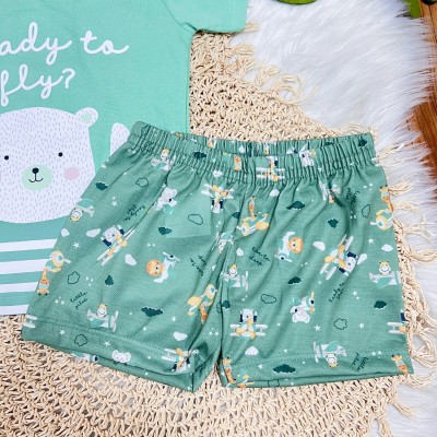 Pijama Ready to Fly e Short Safari - Verde