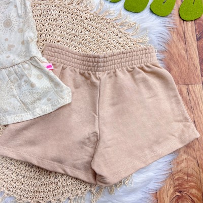 Conj. Regatinha Solzinhos e Short - Areia