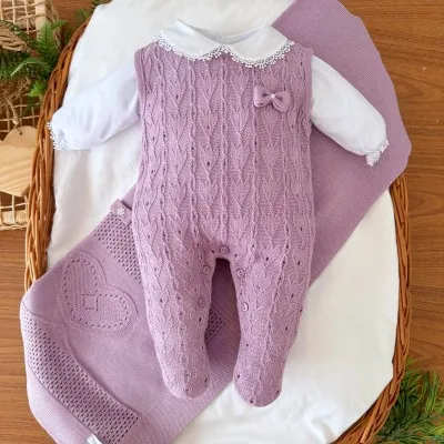  Saída de Maternidade Alana - Lilás