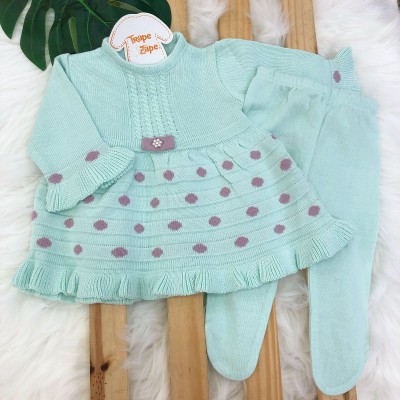 22/01   Vestido de Linha e Calca - Catarina - Verde agua e Lilas