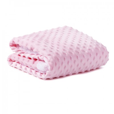 Manta de Microfibra pipoquinha- Rosa