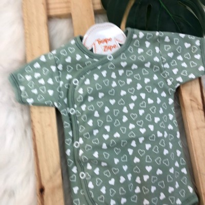 Body Kimono M/c Verde Coracões