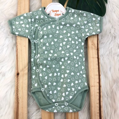 Body Kimono M/c Verde Coracões