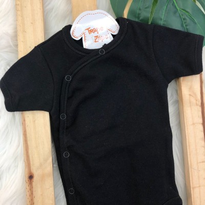 Body kimono M/c liso preto