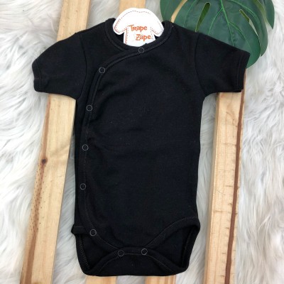 Body kimono M/c liso preto