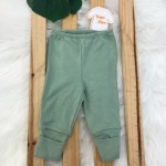 Kit 3 calças-  nozes mostarda, verde liso e floresta verde