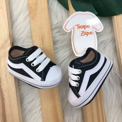 Tenis street com cadarço- Preto