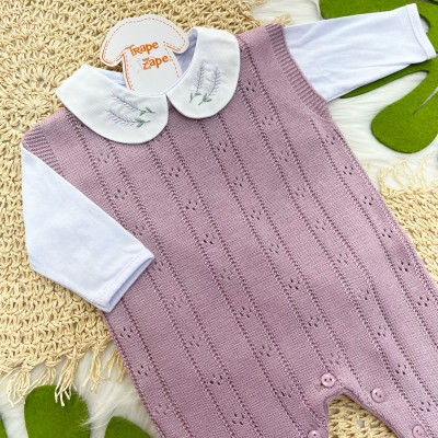 Macacão de Linha Lavanda - Lilás