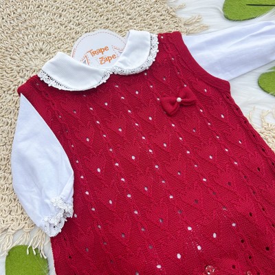 Macacão de Linha Alana - Vermelho