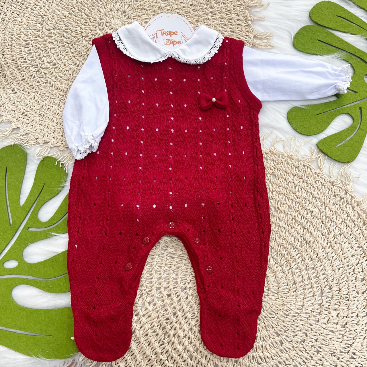 Macacão de Linha Alana - Vermelho