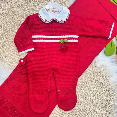 Saída de Maternidade Cerejinha - Vermelho