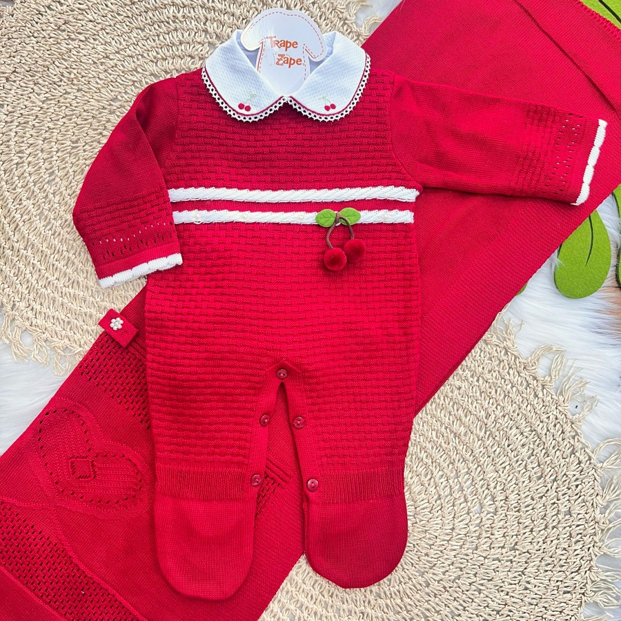 Saída de Maternidade Cerejinha - Vermelho