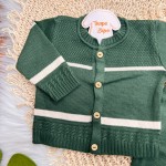 Conjunto Verde Militar com bege- Calca Saruel 
