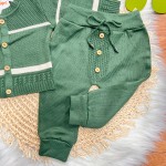 Conjunto Verde Militar com bege- Calca Saruel 