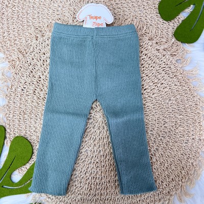Conjunto Casaco de Linha e Calça Canelada - Verde