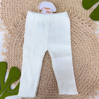 Conjunto Casaco de Linha e Calça Canelada - Areia