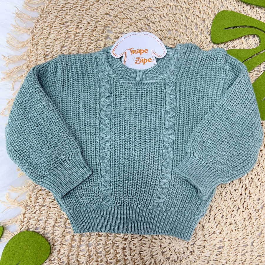 Blusa de linha ponto alto fechado- Verde