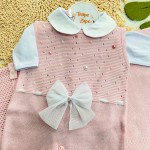  Saída de Maternidade Céu Estrelado Salopete - Rosa Bebê