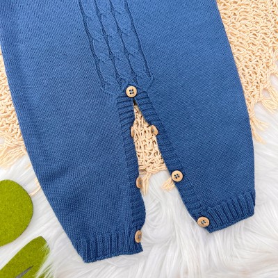 Jardineira de  Linha Trança Jeans